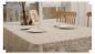 Preview: 360Home Runde Tischdecke stilvolle schlichte Tischunterlage Fransen Abdeckung